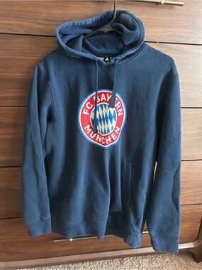adidas Navy FC Bayern München Pullover Hoodie